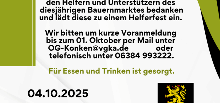 Helferfest Bauernmarkt 2025